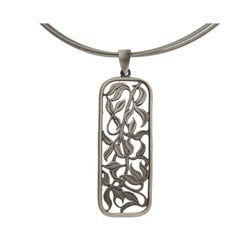 Srebrna zawieszka - Pnącze winorośli