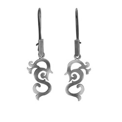 Srebrne kolczyki pnącza - srebro p. 925