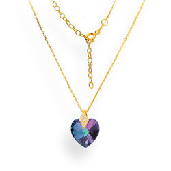 Necklace heart Swarovski - silver p. 925