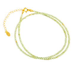 Naszyjnik naturalny OLIWIN PERIDOT - srebro 925 