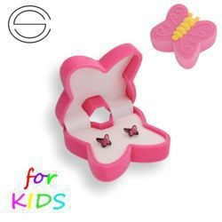 Srebrne kolczyki z Swarovski Crystals motylki 925