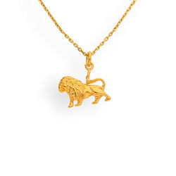 Srebrny naszyjnik ZNAK ZODIAKU LEW - SREBRO p. 925