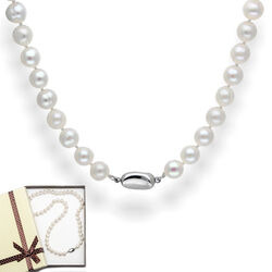 Srebrny naszyjnik naturalne PERŁY - WYSOKA JAKOŚĆ