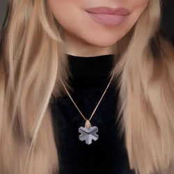Naszyjnik ŚNIEŻYNKA SWAROVSKI - SREBRO pr. 925 