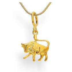 Srebrna zawieszka - ZODIAK - Byk - pr. 925