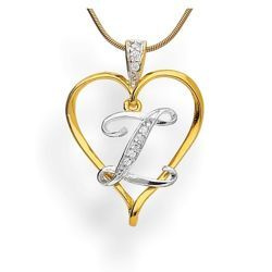 Zawieszka - literka w sercu - Z - Srebro pr. 925