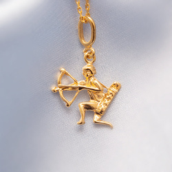 Srebrny naszyjnik ZNAK ZODIAKU STRZELEC - p. 925