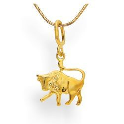 Srebrna zawieszka - ZODIAK - Byk - pr. 925