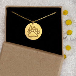 Srebrny naszyjnik ŁAPA NIEDŹWIEDŹ - SREBRO pr 925 