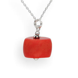 Srebrny naszyjnik KORAL - srebro p 925