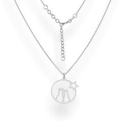 Srebrny naszyjnik KOT , KOTEK - SREBRO pr. 925