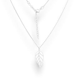 Srebrny naszyjnik LIŚĆ , LISTEK - SREBRO pr. 925