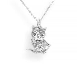 Srebrny naszyjnk SOWA - SREBRO p. 925