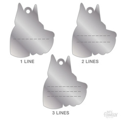 Adresówka - zawieszka Dog Niemiecki - GRAWER