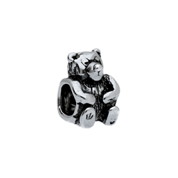 Srebrny beads - koralik modułowe - MIŚ - pr. 925