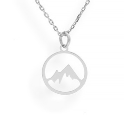 Necklace MOUNTAINS - Sterling Silver 925 Gold Plated