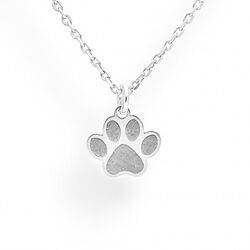 Srebrny naszyjnik ŚLAD ŁAPY GRAWER - SREBRO p. 925