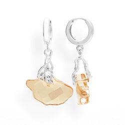 Srebrne kolczyki from Swarovski MIŁORZĄB - SREBRO