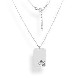 Srebrny naszyjnik ŁAPA NIEDŹWIEDŹ - SREBRO pr 925