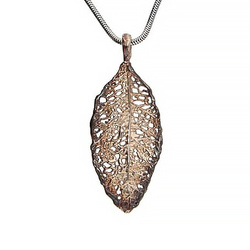 Srebrna zawieszka jesienny liść - srebro p. 925