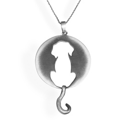 Srebrny naszyjnik PIESEK PIES  - SREBRO p. 925