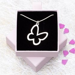 Srebrny naszyjnik MOTYL - SREBRO pr. 925