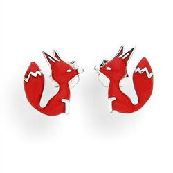 Srebrne kolczyki sztyfty LISKI LIS - SREBRO p. 925