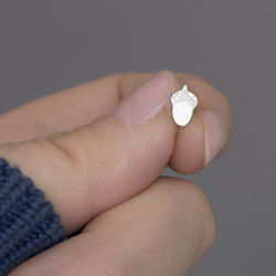 SZT-761 Silver earrings ACORN - Sterling Silver 925