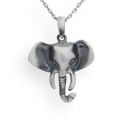 Srebrny naszyjnik SŁOŃ SŁONIK  - SREBRO p. 925