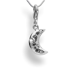 Srebrny charms z Swarovski Crystals KSIĘŻYC pr 925