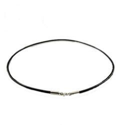 Naszyjnik rzemień skóra naturalna 2,5mm Srebro 925