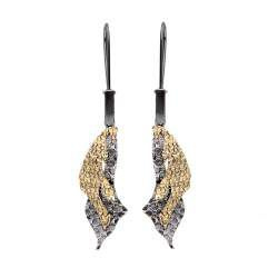 Srebrne kolczyki - kometa