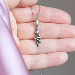 Srebrny charms - WĄŻ ŻMIJA - pr. 925