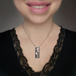 Srebrne kolczyki - sztyfty - kwiaty - tulipany