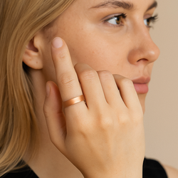 Pierścionek obrączka miedziana magnetyczna r.15-22