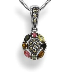 Srebrna zawieszka TURMALIN - SREBRO pr. 925