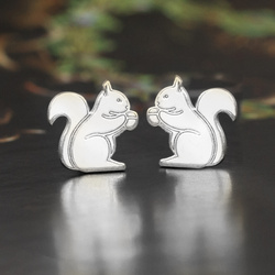 SZT-766 Kolczyki sztyfty WIEWIÓRKA - Srebro pr 925