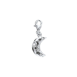 Srebrny charms z Swarovski Crystals KSIĘŻYC pr 925