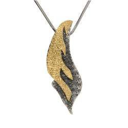 Srebrna zawieszka KOMETA - SREBRO POZŁACANE p.925