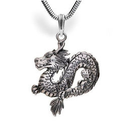 Srebrna zawieszka - SMOK - SREBRO pr. 925