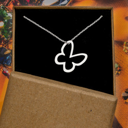 Srebrny naszyjnik MOTYL - SREBRO pr. 925