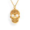 Necklace SKULL - CALAVERA - Sterling Silver 925 Gold Plated
