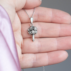 Necklace stethoscope - silver p. 925