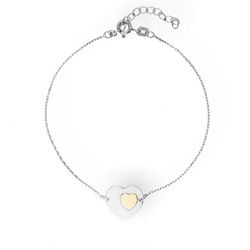 Srebrna bransoletka SERCE - SREBRO pr 925