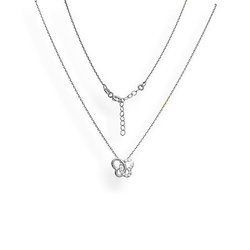 Srebrny naszyjnik celebrytka MOTYL - SREBRO p. 925