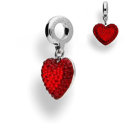 Beads - SERCE HEART - Swarovski Crystals z logo