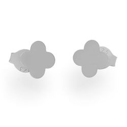 SZT-483B Silver earrings clover - silver 925