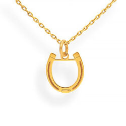 Necklace HORSESHOE - Sterling Silver 925 Gold Plated