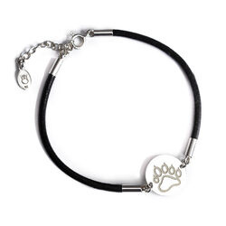 Bransoletka ŚLAD ŁAPA NIEDŹWIEDŹ - srebro 925