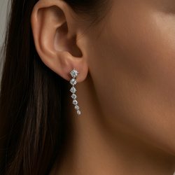 Srebrne kolczyki sztyfty KOMETA - SREBRO p. 925